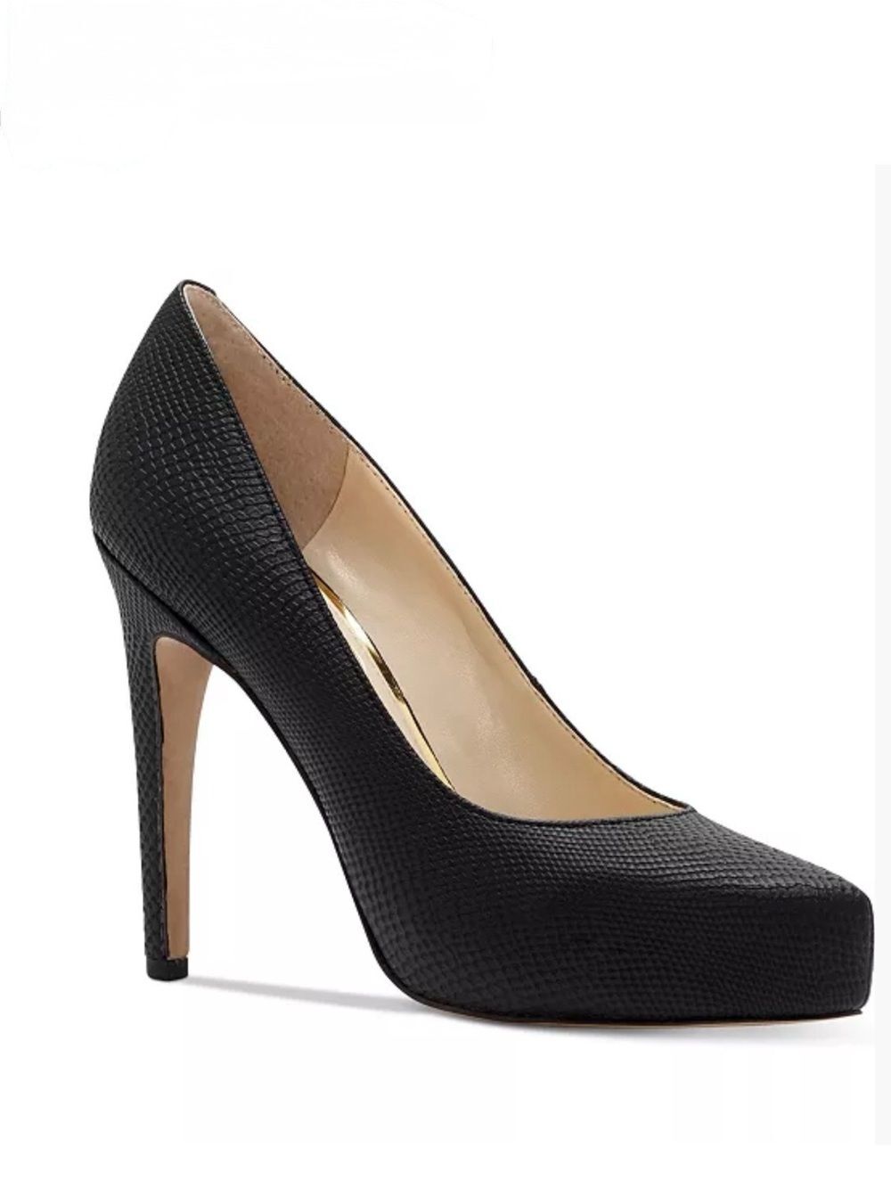 JESSICA SIMPSON NWOB Parisah Platform Pumps Heels Black Snake Size 9.5